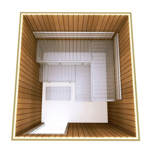 Building Kit 2 — Sauna Optimal Thermo-Aspen | 2-4 Person Home Sauna Kit
