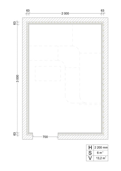 BUILDING KIT 2 - SAUNA PREMIUM, ASPEN