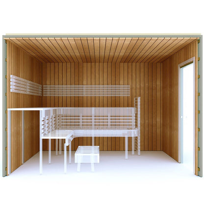 Building Kit 2 - Sauna Premium, Thermo-Aspen