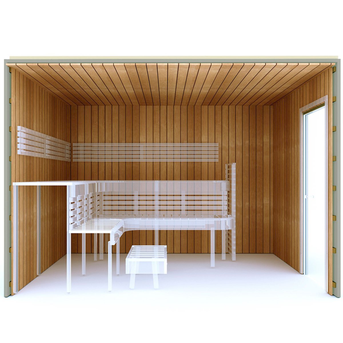 BUILDING KIT 2 - SAUNA PREMIUM, THERMO-ASPEN