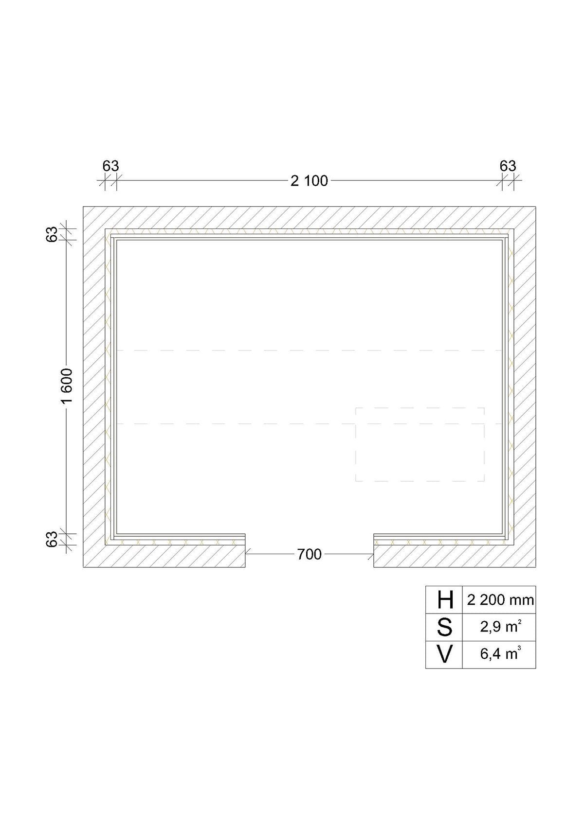 BUILDING KIT 2 - SAUNA STANDART, ASPEN