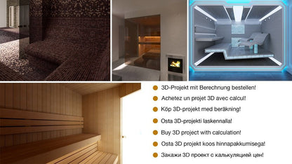 Building Kit 2 - Sauna Premium, Aspen