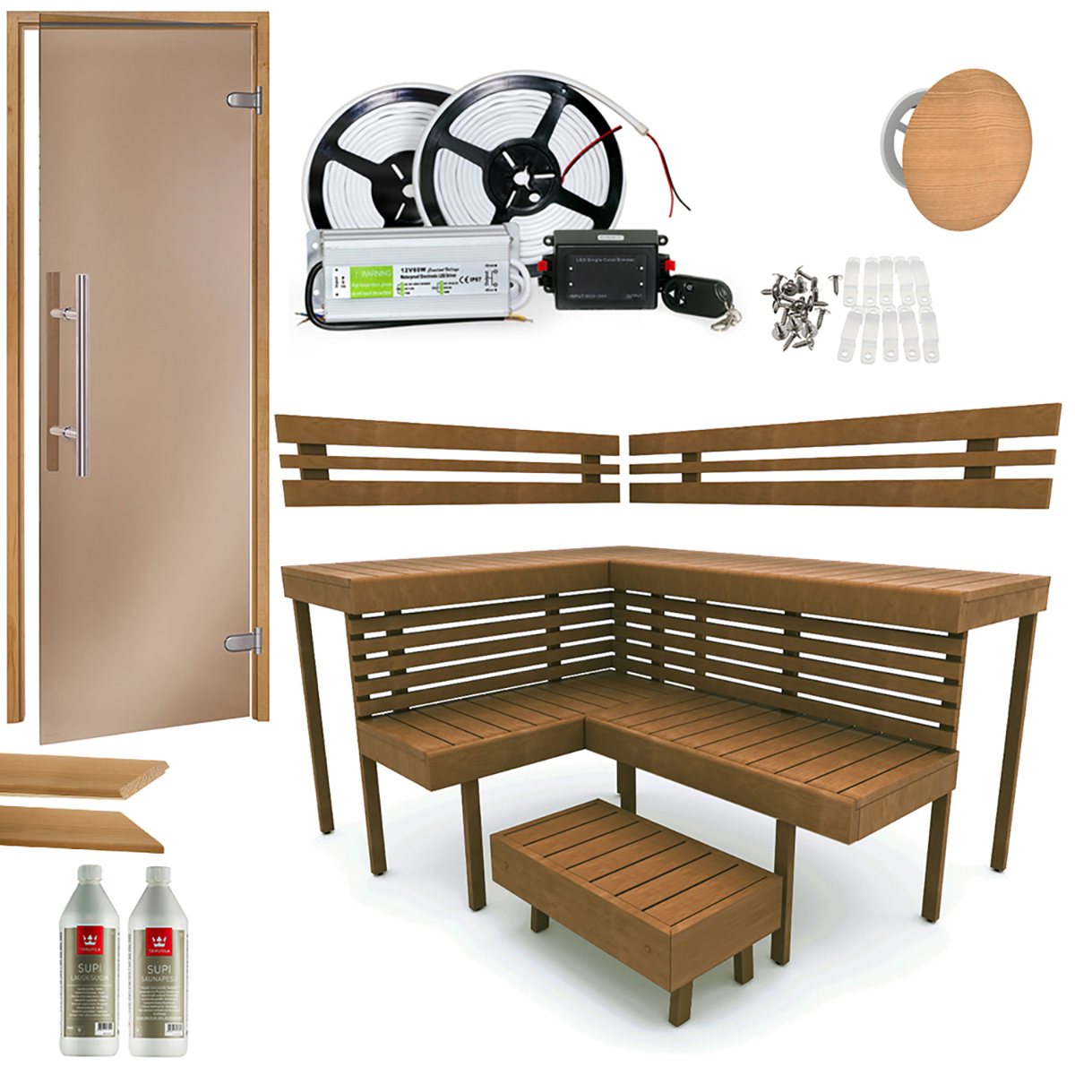 BUILDING KIT - SAUNA OPTIMAL, THERMO-ASPEN