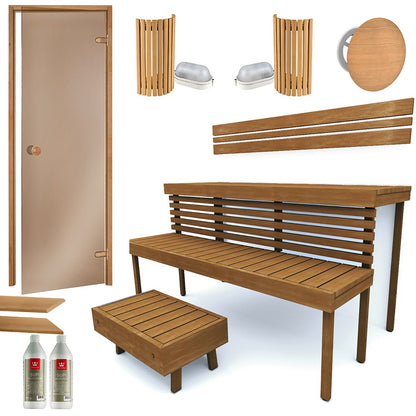Building Kit - Sauna Standard, Thermo-Aspen
