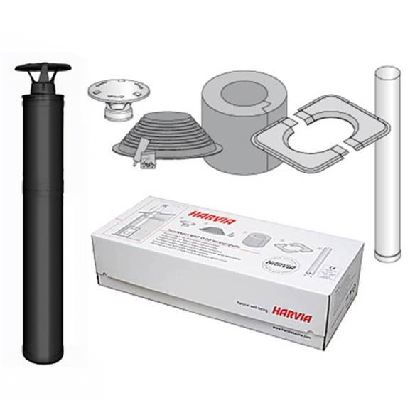 HARVIA CHIMNEY SET WHP 1500 BLACK