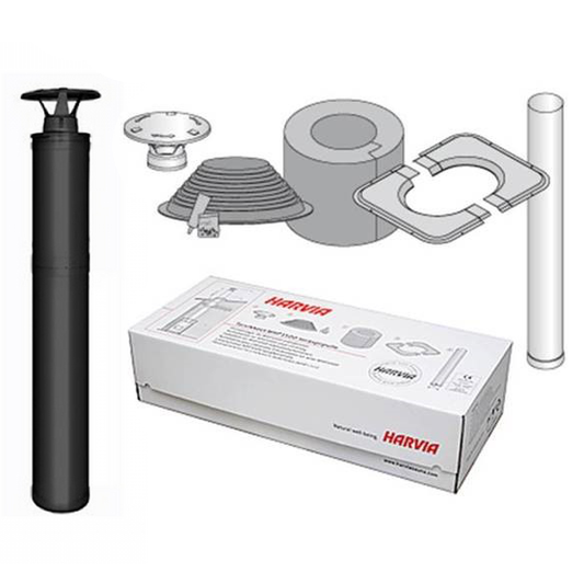 HARVIA CHIMNEY SET WHP 1500 BLACK