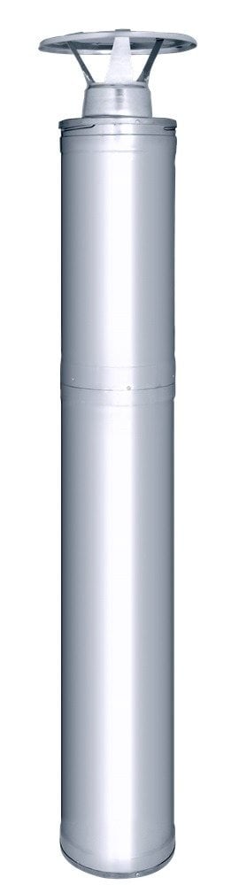 HARVIA WHP1500BS, MODULAR CHIMNEY SET BARREL SAUNA, STAINLESS STEEL