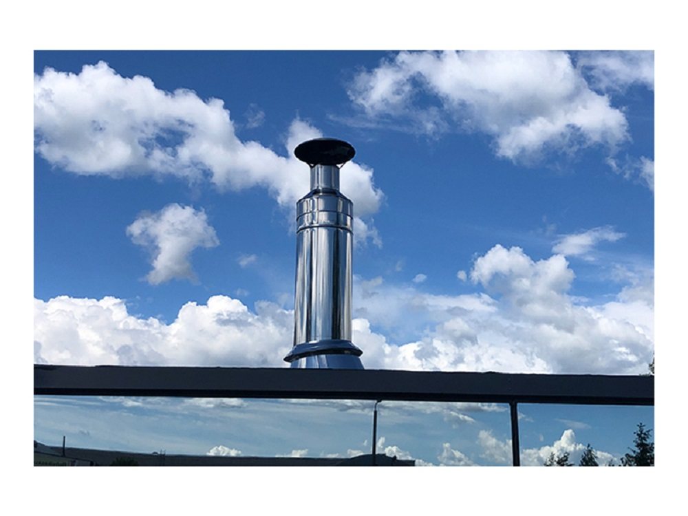 HUUM CHIMNEY SET THROUGH CEILING