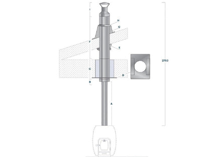 HUUM CHIMNEY SET THROUGH CEILING