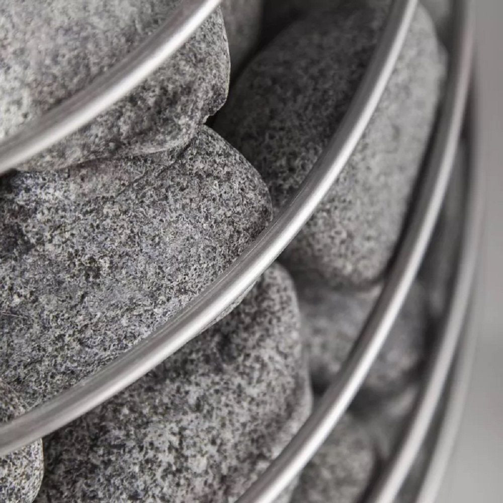 HUUM ROUND SAUNA STONES, OLIVINE DIABASE 3-5cm 15kg