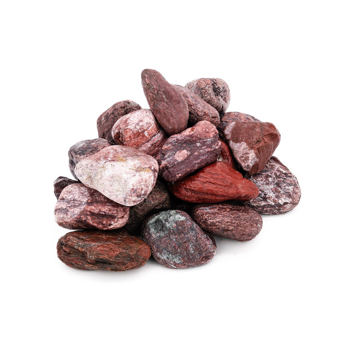 SAUFLEX Sauna Stones Red Jasper 3-5cm 15kg, Rounded
