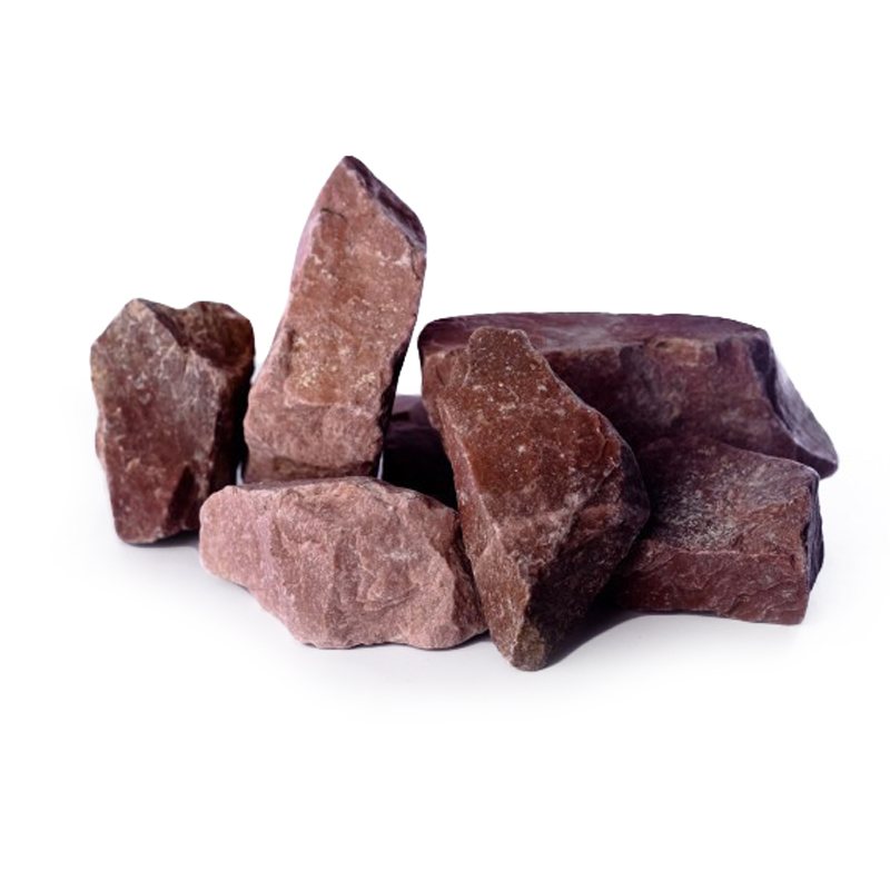 Sauna Stones. Red Quartzite 6-10 cm