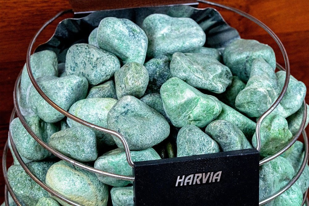 SAUFLEX Jadeite Sauna Stones 3-5cm 15kg, Rounded