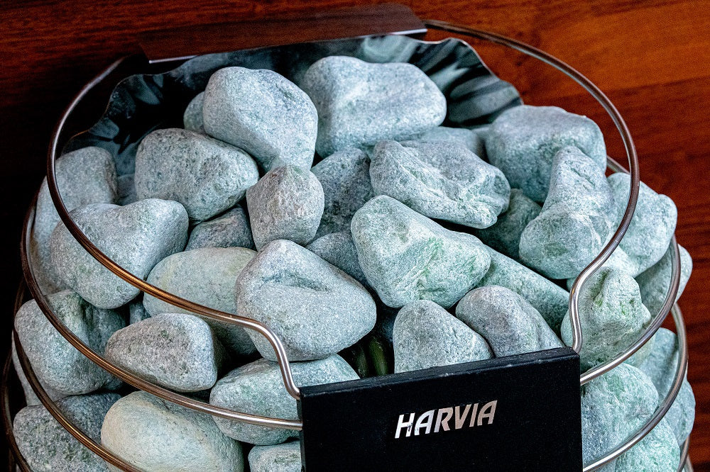 SAUFLEX Jadeite Sauna Stones 3-5cm 15kg, Rounded