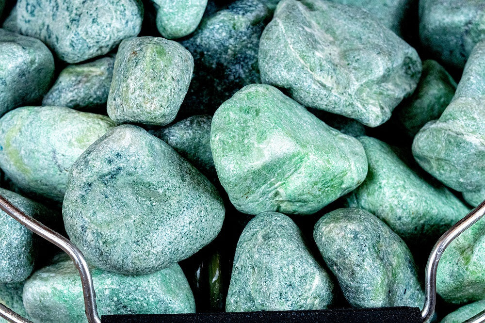 SAUFLEX Jadeite Sauna Stones 3-5cm 15kg, Rounded