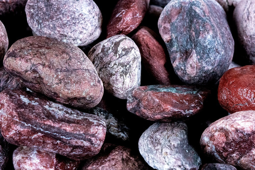 SAUFLEX Sauna Stones Red Jasper 10-15cm 15kg, Rounded