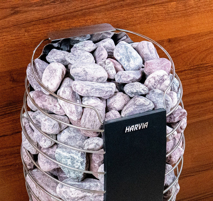 SAUFLEX Sauna Stones Red Jasper 3-5cm 15kg, Rounded