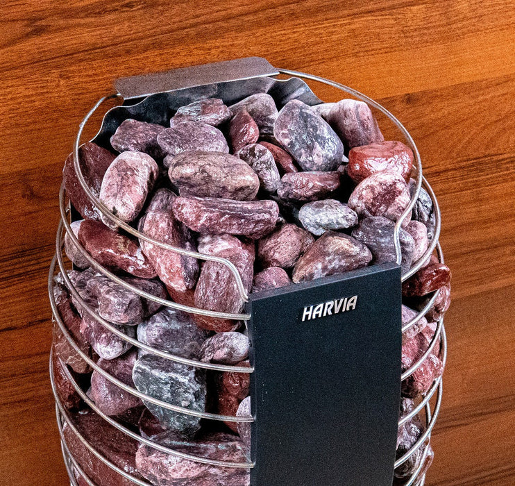 SAUFLEX Sauna Stones Red Jasper 3-5cm 15kg, Rounded