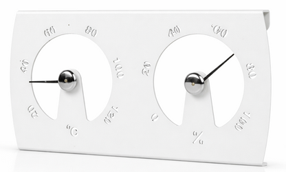 SAUFLEX PACIFIC TERMO HYGROMETER, WHITE