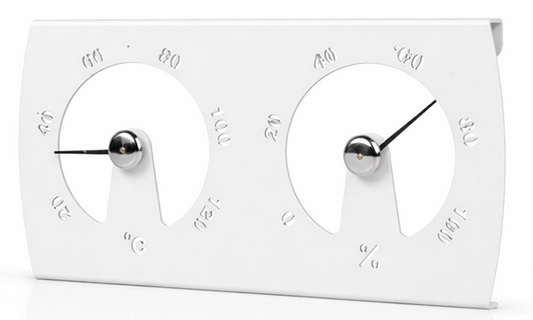 SAUFLEX PACIFIC TERMO HYGROMETER, WHITE