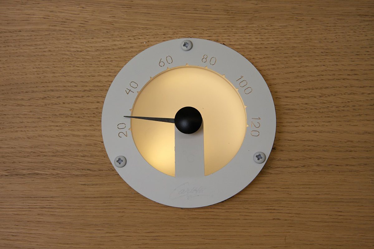 SAUNA LIGHT CARIITTI THERMOMETER, WHITE