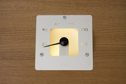SAUNA LIGHT CARIITTI THERMOMETER SQ, WHITE