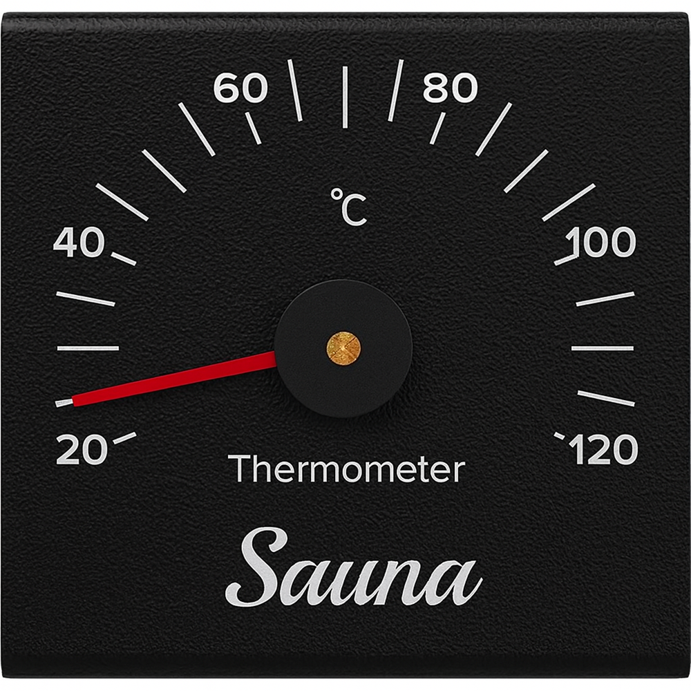 SAUFLEX THEMOMETER, BLACK, AP-097BW