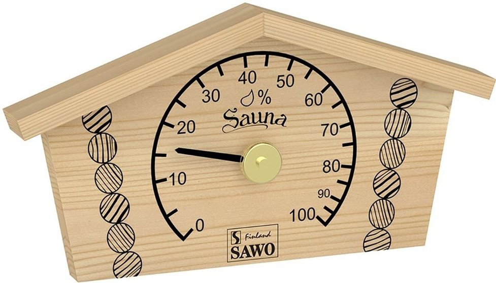 SAWO LOG HOUSE HYGROMETER 145-HBP