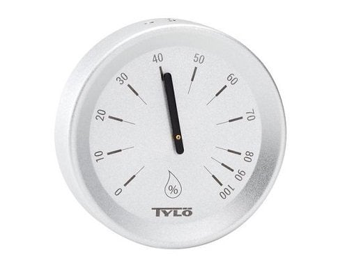 TYLÖ HYGROMETER «BRILLIANT» SILVER GREY