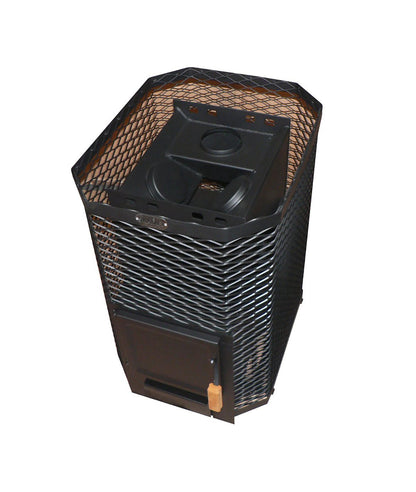 SAUNA WOODBURNING STOVE SKAMET S-120 BV, WATER HEATING, LEFT