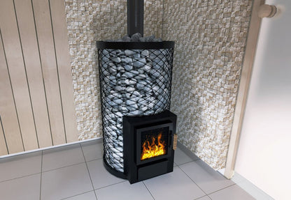 SAUNA WOODBURNING STOVE SKAMET SY-116 BT, WATER HEATING, BACK
