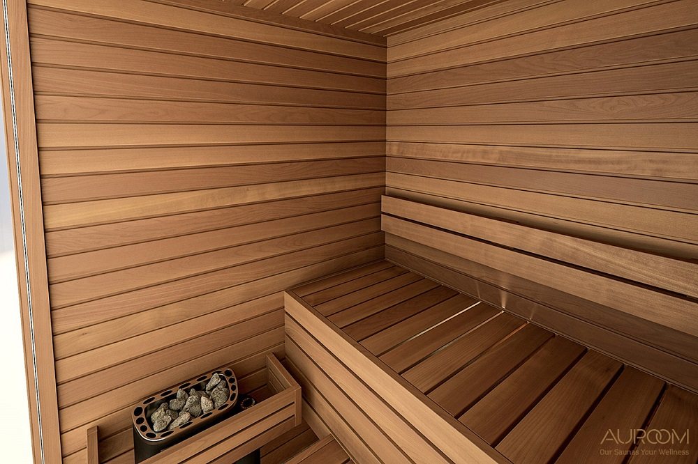 SAUNA CABIN WITH GLASS 150x150x205, RELAXATION REALM