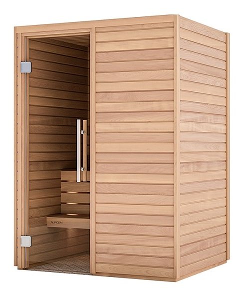 SAUNA CABIN WITH WOOD 150x150x205, HEAT HARMONY