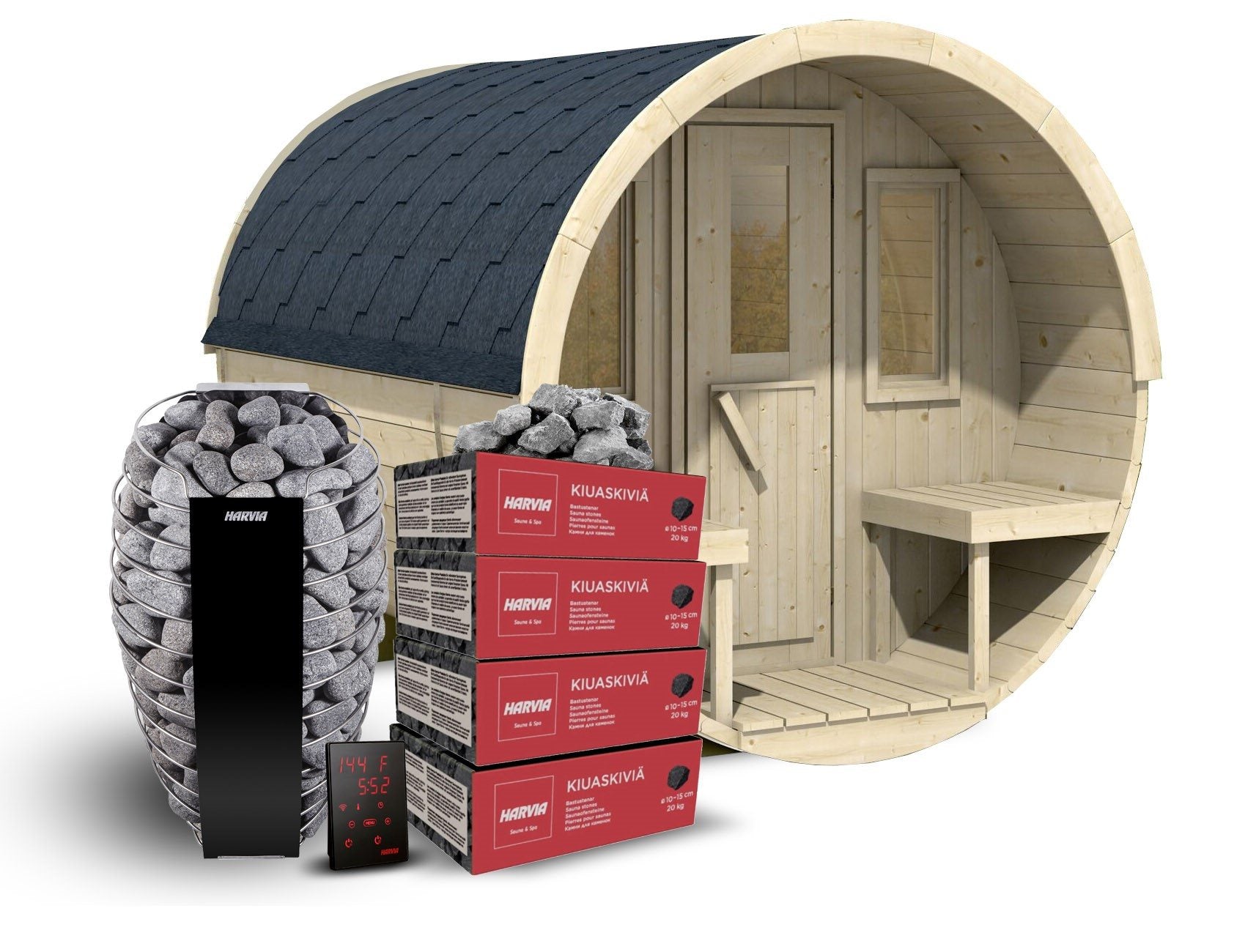 Outdoor Sauna Chalet – Spruce & Thermo Spruce | SAUNAINTER