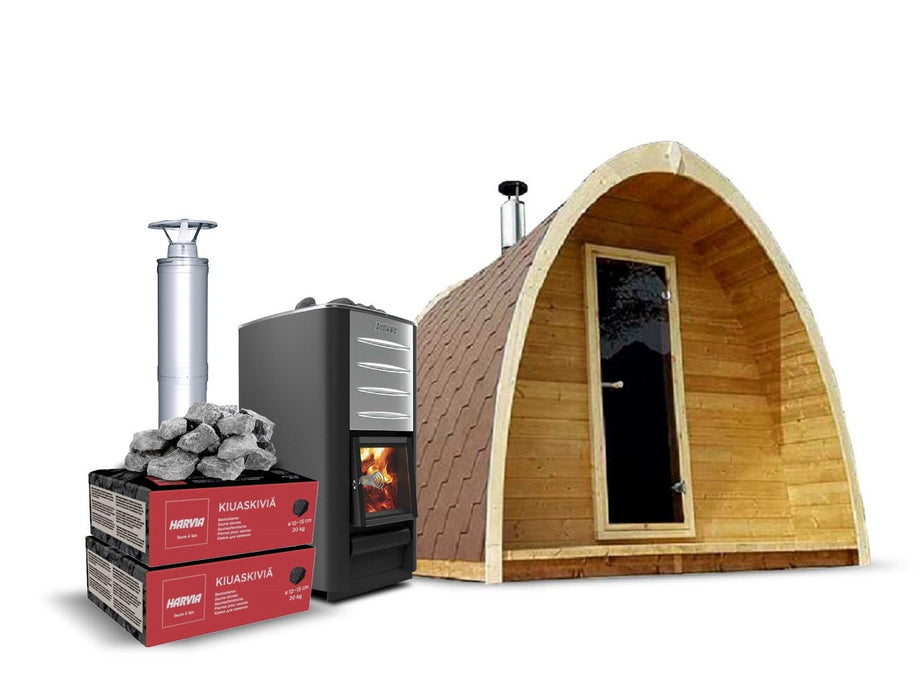 Outdoor Sauna Esprit – SAUNAINTER | Electric & Wood-Burning Models 3-Person