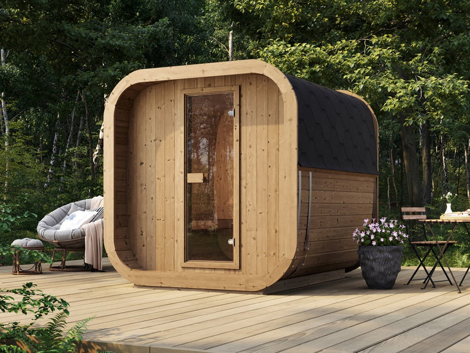 Outdoor Sauna ICON 200S – Thermowood | SAUNAINTER
