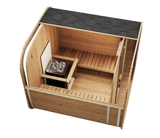 Outdoor Sauna ICON 200S – Thermowood | SAUNAINTER