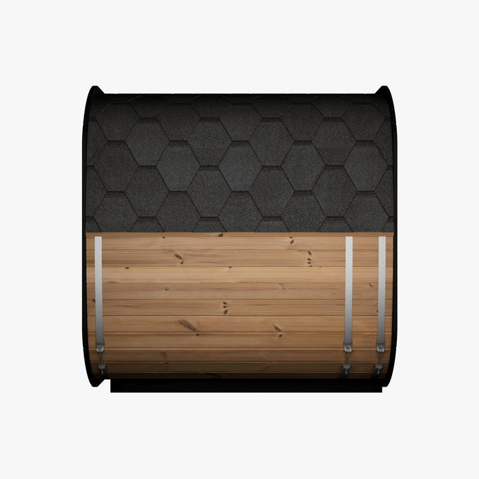 Outdoor Sauna ICON 220XL – Thermowood with Full Glass Front | SAUNAINTER