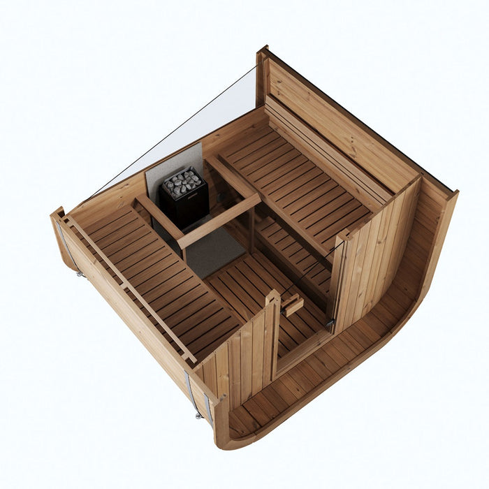 Outdoor Sauna ICON 220XL – Thermowood Cube | SAUNAINTER