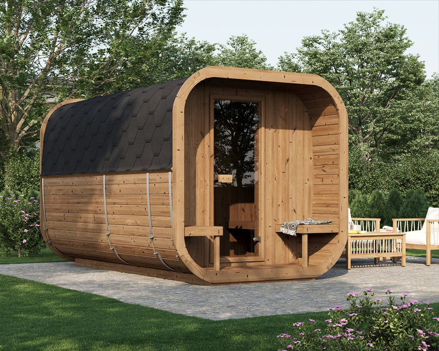 Outdoor Sauna ICON 385 DELUX – Thermowood | SAUNAINTER