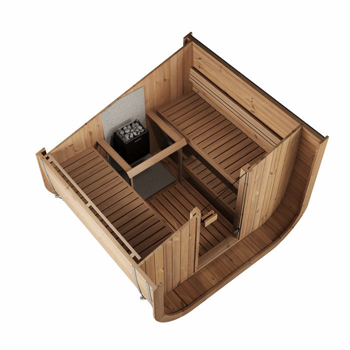 Outdoor Sauna ICON 220XL – Thermowood Cube | SAUNAINTER