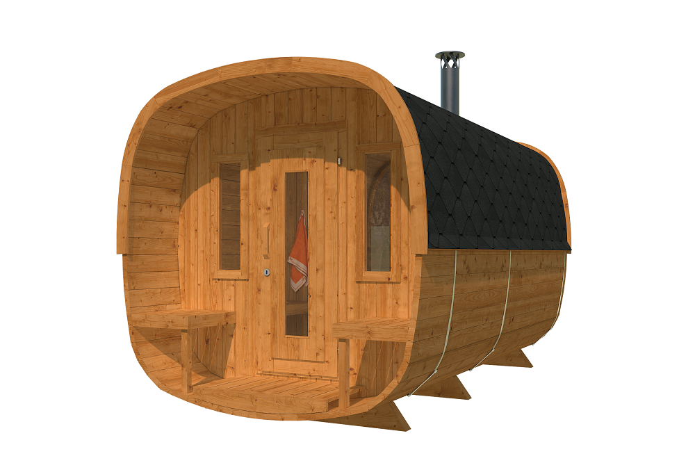 SAUNAINTER Outdoor Sauna Maison – Electric & Wood Burning Heater Models