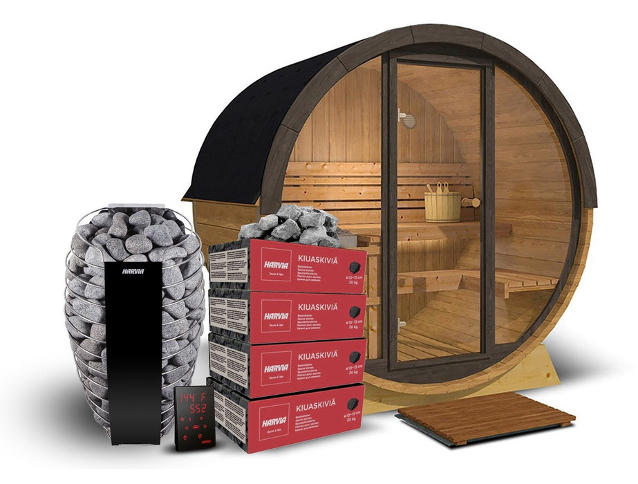 Outdoor Sauna Paradiso – Thermo Spruce | With or Without Glass