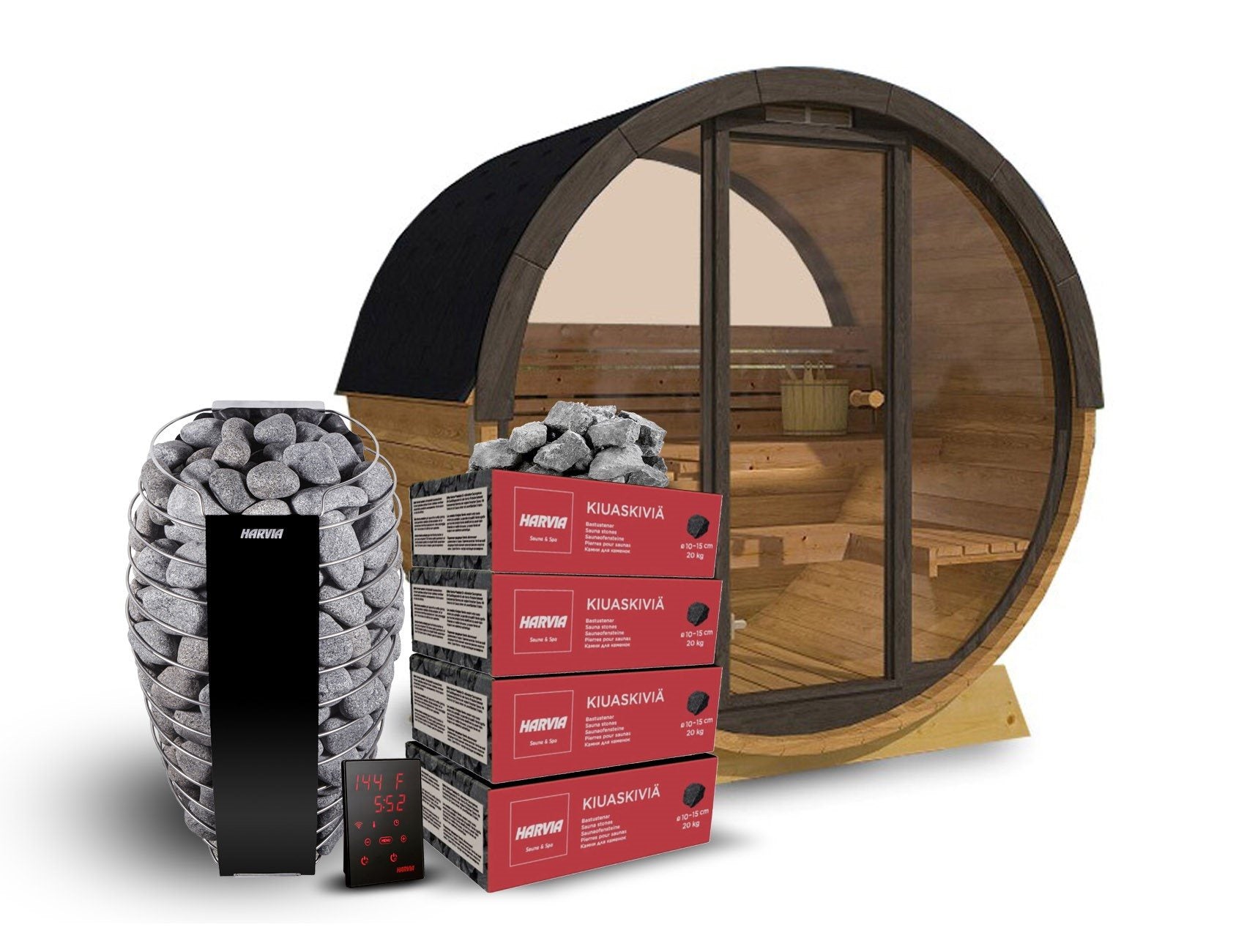 Outdoor Sauna Paradiso – Thermo Spruce | With or Without Glass