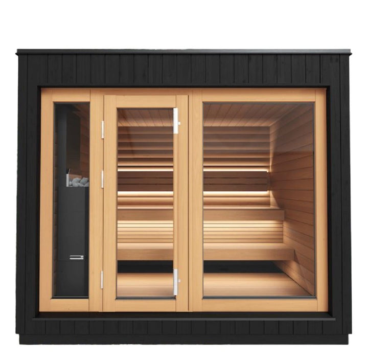 Outdoor Sauna SAUNUM AirCube One | SAUNAINTER