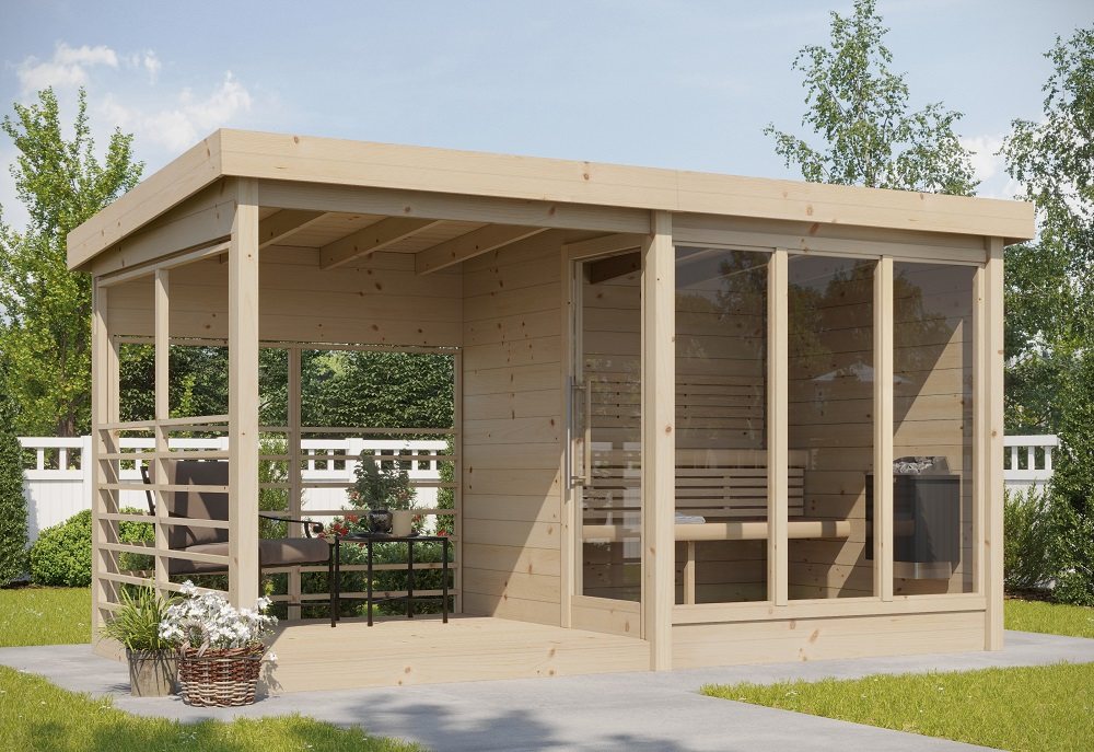 Outdoor Sauna Anita – Electric or Wood-Burning | SAUNAINTER