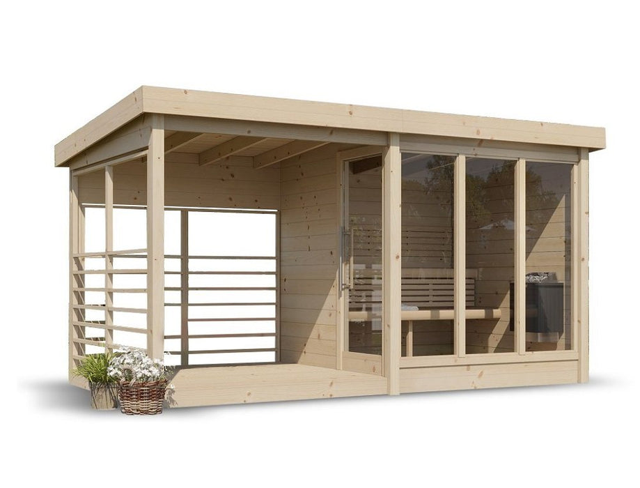 Outdoor Sauna Anita – Electric or Wood-Burning | SAUNAINTER