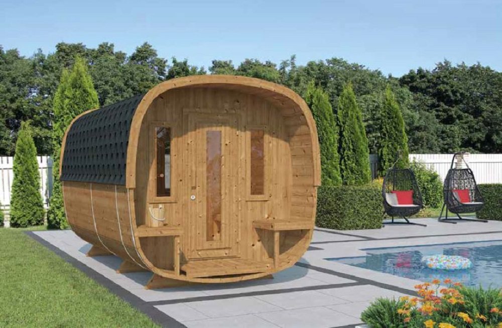 SAUNAINTER Outdoor Sauna Maison – Electric & Wood Burning Heater Models