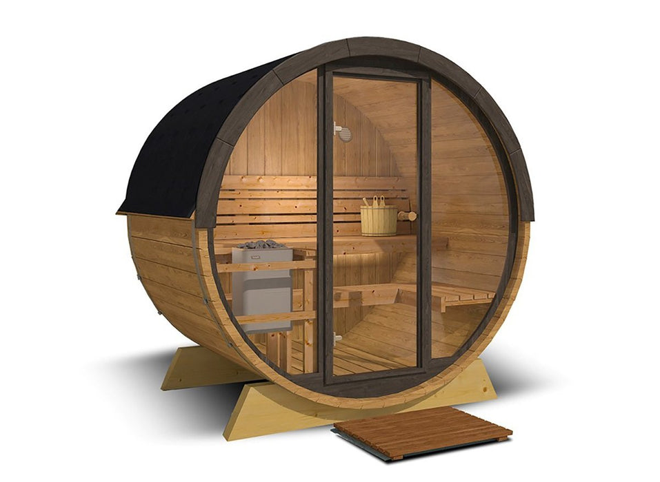 Outdoor Sauna Paradiso – Thermo Spruce | With or Without Glass