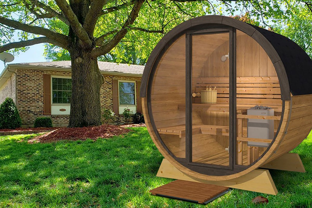 Outdoor Sauna Paradiso – Thermo Spruce | With or Without Glass